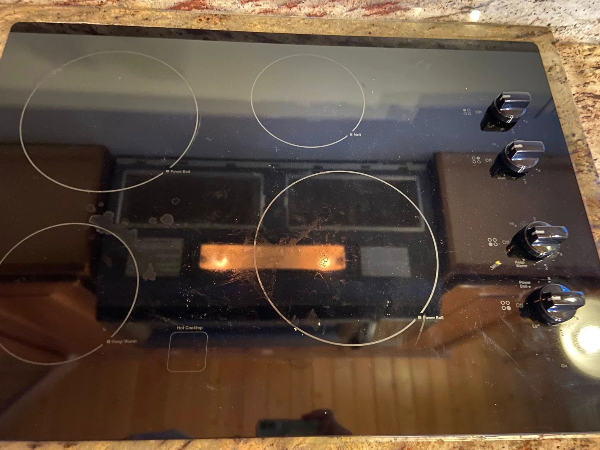 Stove before cleaning